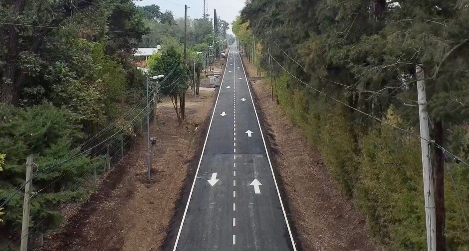 Achával inauguró obra de asfalto de la calle Caamaño que une con la ruta 25.