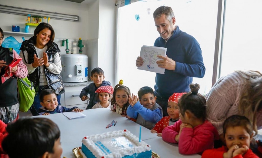 Achával acompañó a las familias que celebraron el primer aniversario del Centro de Desarrollo Infantil (CDI) Malvinas Argentinas